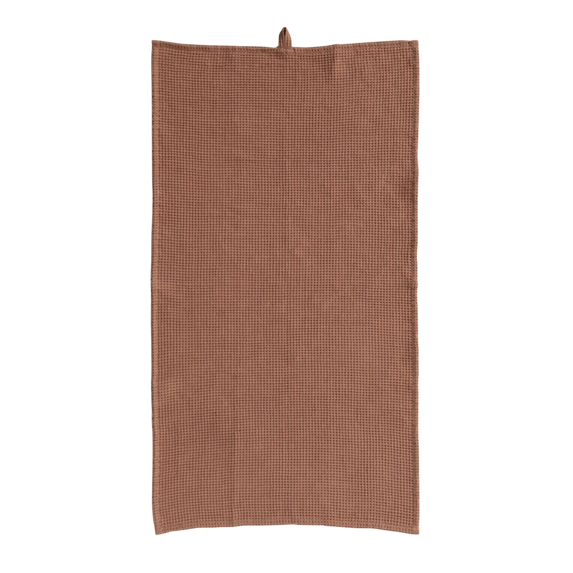 Hello Honey® Oversized Woven Linen & Cotton Waffle Tea Towel with Loop